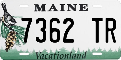 ME license plate 7362TR