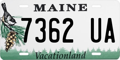 ME license plate 7362UA