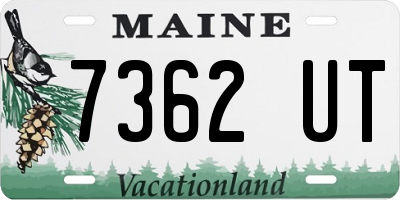 ME license plate 7362UT