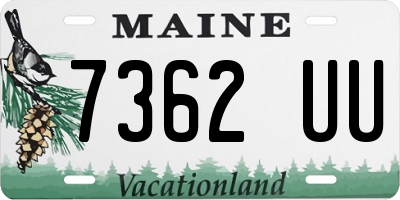 ME license plate 7362UU