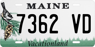 ME license plate 7362VD