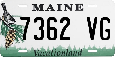 ME license plate 7362VG