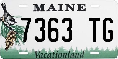 ME license plate 7363TG
