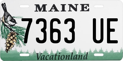ME license plate 7363UE