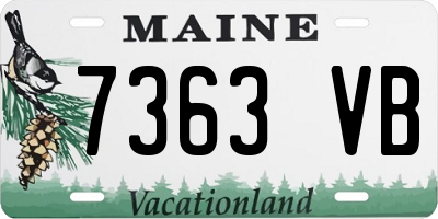ME license plate 7363VB