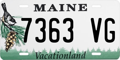 ME license plate 7363VG