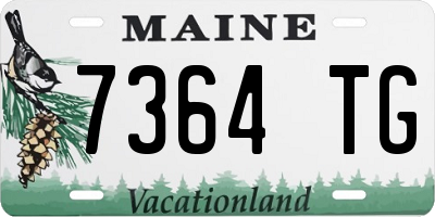 ME license plate 7364TG