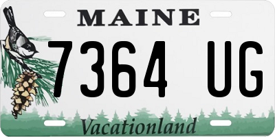 ME license plate 7364UG