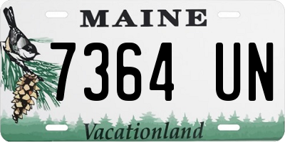 ME license plate 7364UN
