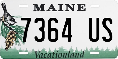 ME license plate 7364US