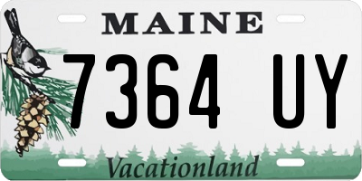 ME license plate 7364UY