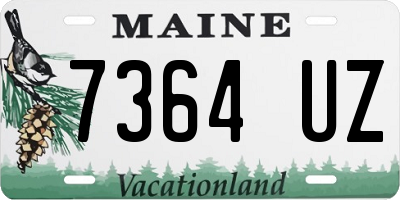 ME license plate 7364UZ