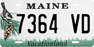 ME license plate 7364VD