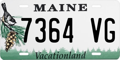 ME license plate 7364VG