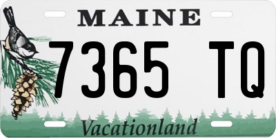ME license plate 7365TQ