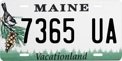 ME license plate 7365UA