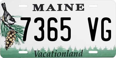 ME license plate 7365VG