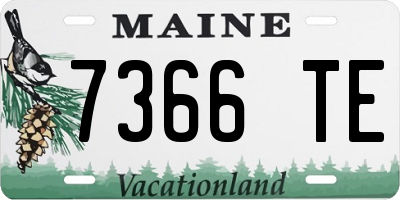 ME license plate 7366TE