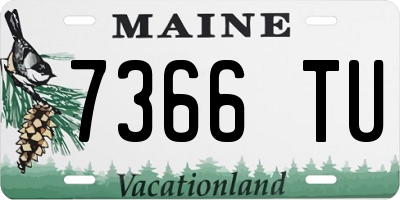 ME license plate 7366TU