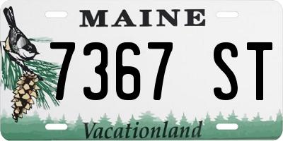 ME license plate 7367ST
