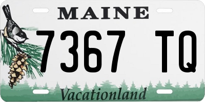 ME license plate 7367TQ