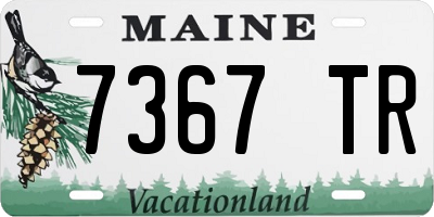 ME license plate 7367TR