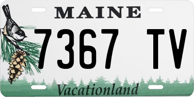 ME license plate 7367TV