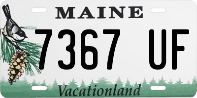 ME license plate 7367UF