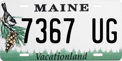 ME license plate 7367UG