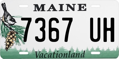 ME license plate 7367UH