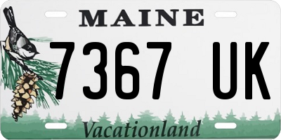 ME license plate 7367UK