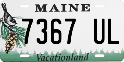 ME license plate 7367UL