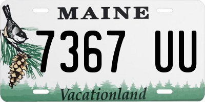 ME license plate 7367UU