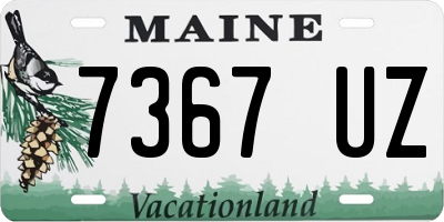 ME license plate 7367UZ