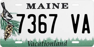 ME license plate 7367VA