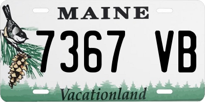 ME license plate 7367VB