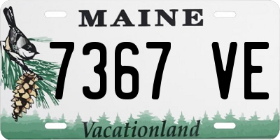 ME license plate 7367VE