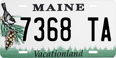 ME license plate 7368TA