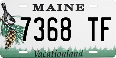 ME license plate 7368TF