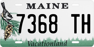 ME license plate 7368TH