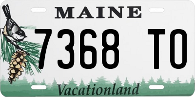 ME license plate 7368TO
