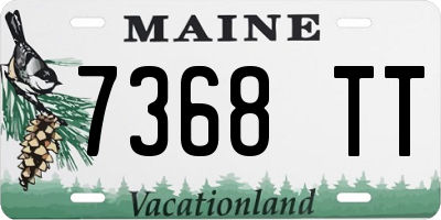 ME license plate 7368TT