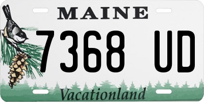 ME license plate 7368UD