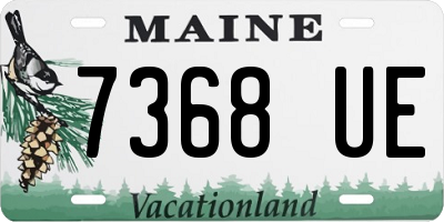 ME license plate 7368UE