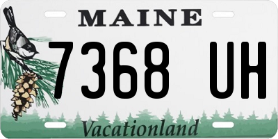 ME license plate 7368UH