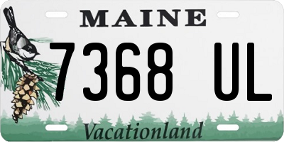 ME license plate 7368UL