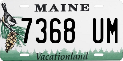 ME license plate 7368UM