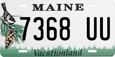 ME license plate 7368UU