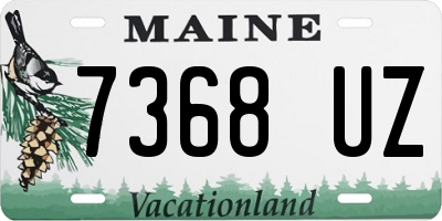 ME license plate 7368UZ