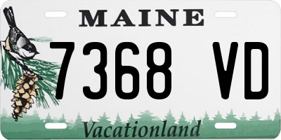 ME license plate 7368VD